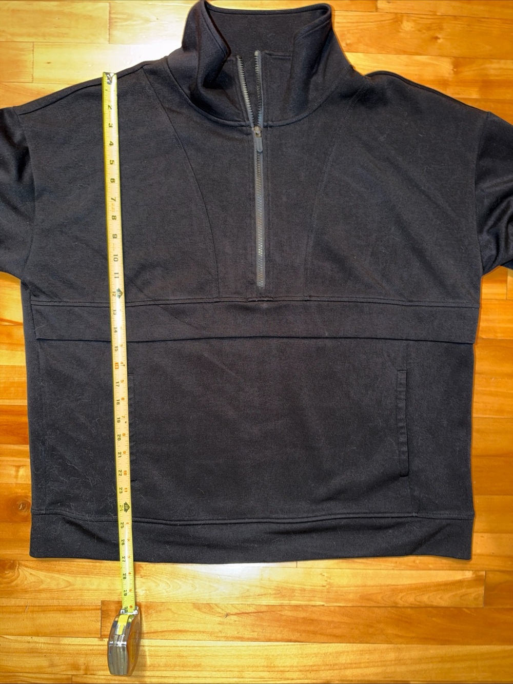 Gaiam Women’s 3X Black Scuba Quarter Zip Popover Pullover Stretch Tunic - Picture 10 of 11